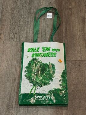 Sprouts Farmers Market 'Kale 'Em With Kindness' Reusable Tote - Green & White